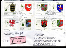 Registered Cover To Weissach - Wertbrief 500 DM - Lettres & Documents