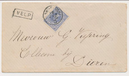 Trein Haltestempel Velp 1878 - Lettres & Documents