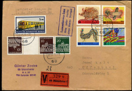 Registered Cover To Offenbach - KZ6 + 507 - Storia Postale