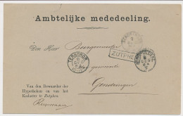 Trein Haltestempel Zutphen 1884 - Brieven En Documenten