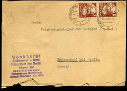 Cover To Rüdersdorf - "Monkhorst, Rechtsanwalt Und Notar, Rüdersdorf, Berlin" - Other & Unclassified