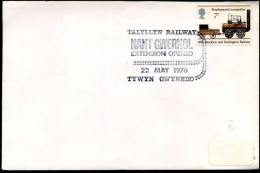 Cover - Talyllyn Railway, Nant Gwernol Extension Opened - Storia Postale