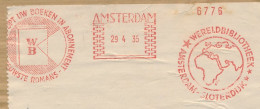 Meter Address Label Netherlands 1935 Books - World Library - Sin Clasificación