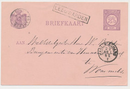 Trein Haltestempel Leeuwarden 1882 - Briefe U. Dokumente