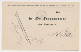 Laren Gld. - Trein Haltestempel Lochem 1880 - Cartas & Documentos