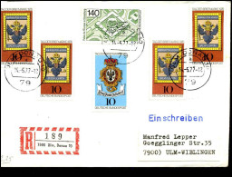 Registered Cover To Ulm-Wiblingen - Cartas & Documentos