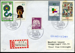 Registered Cover To Ulm-Wiblingen - Lettres & Documents