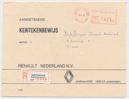 Registered Meter Cover Netherlands 1979 - Personal R Label Car - Renault - Cars