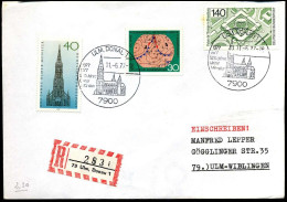 Registered Cover To Ulm-Wiblingen - Lettres & Documents