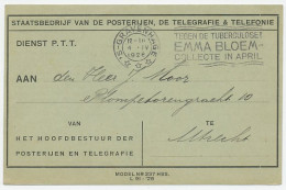 Dienst PTT Den Haag - Utrecht 1928 - Betr. Naamlijst Telefoon - Non Classés