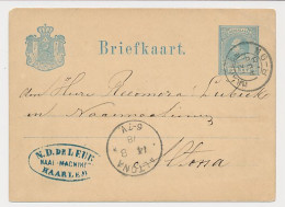 Firma Briefkaart Haarlem 1878 - Naai Machines - Non Classés