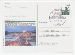 Postal Stationery / Postmark Germany 1991 Fair - Lauda Konigshofen - Karnaval