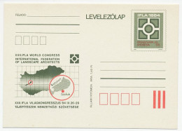 Postal Stationery Hungary 1984 Landscape Architects - World Congress - Trees
