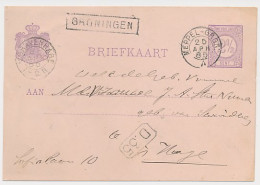 Trein Haltestempel Groningen 1885 - Cartas & Documentos