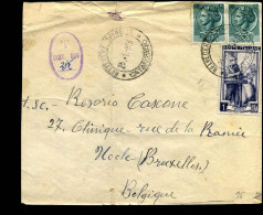 Cover To Brussels, Belgium - 1946-60: Marcofilia