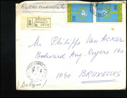 Registered Cover To Brussels, Belgium - 1971-80: Storia Postale