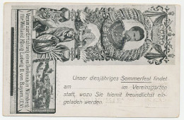 Postal Stationery Bayern Memorial King Ludwig II Von Bayern  - Case Reali
