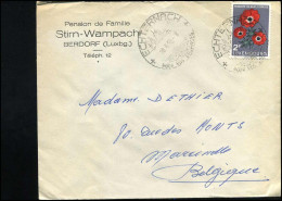 Cover To Marcinelle, Belgium - "Pension De Famille, Stirn-Wampach, Berdorf" - Covers & Documents