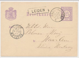 Trein Haltestempel Leiden 1878 - Brieven En Documenten