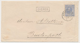 Trein Haltestempel Dieren 1886 - Lettres & Documents