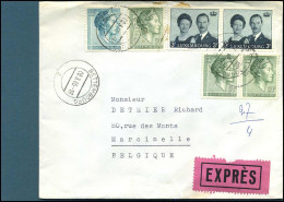 Expres Cover To Marcinelle, Belgium - Storia Postale