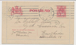 Postblad G. 12 Haarlem - Enschede 1908 - Entiers Postaux