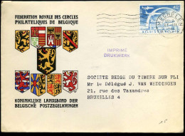 Cover - " Fédération Royale Des Cercles Philatéliques De Belgique" - Briefe U. Dokumente