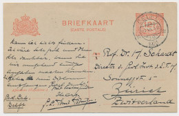 Briefkaart G. 193 Z-1 Delft - Zwitserland 1923 - Ganzsachen