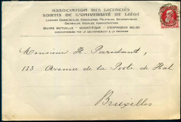 Cover Naar Bruxelles - "Association Des Licenciés Sortis De L'université De Liège" - 1905 Barbas Largas