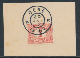 Grootrondstempel Oene 1912 - Poststempel