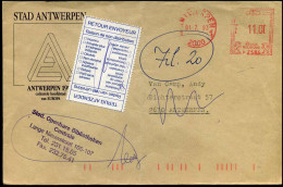 Cover Naar Antwerpen - "Stad Antwerpen, STed. Openbare Bibliotheken Centrale" - Terug Aan Afzender - 1980-99