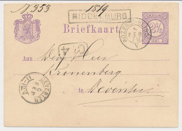 Trein Haltestempel Middelburg 1879 - Briefe U. Dokumente