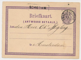 Trein Haltestempel Schiedam 1878 - Covers & Documents