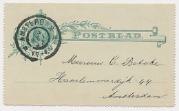 Postblad G. 4 Locaal Te Amsterdam 1897 - Ganzsachen