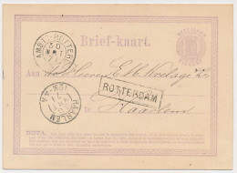 Trein Haltestempel Rotterdam 1871 - Briefe U. Dokumente