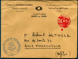 Cover To Marcinelle, Belgium - Argelia (1962-...)