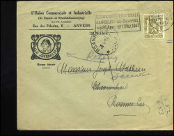 Cover Naar Roanne Coo - 'L'Union Com. Et Industrielle, Anvers"  -- La Javanaise -- Terug Aan Afzender/Retour .. - 1935-1949 Small Seal Of The State