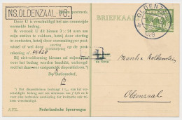 Spoorwegbriefkaart G. NS222 W - Locaal Te Oldenzaal 1929 - Entiers Postaux