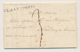 VLAARDINGEN - Noordwijk Binnen 1818 - Lakzegel - ...-1852 Préphilatélie