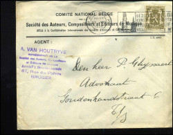Cover Naar Brussel - "Comité National Belge De La Société Des Auteurs, Compositeurs Et Editeurs De Musique" - 1935-1949 Small Seal Of The State