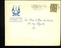 Cover Naar Bruxelles - "Alliance Française De Belgique, Bruxelles" - 1935-1949 Small Seal Of The State