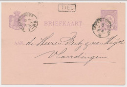 Trein Haltestempel Tiel 1888 - Cartas & Documentos