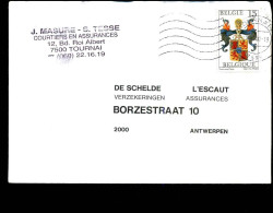 Cover Naar Antwerpen - N° 2483 - Briefe U. Dokumente