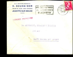 Cover Naar Saint Michel Lez Bruges - "S.A. Des établissements H. Douha-Dor, Jemeppe-sur-Meuse" - 1936-1957 Collo Aperto