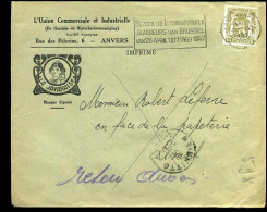 Cover Naar Limal - 'L'Union Com. Et Industrielle, Anvers"  -- La Javanais -- Terug Aan Afzender/Retour .. - 1935-1949 Small Seal Of The State