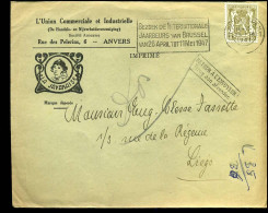 Cover Naar Liège - 'L'Union Com. Et Industrielle, Anvers"  -- La Javanais -- Terug Aan Afzender/Retour .. - 1935-1949 Kleines Staatssiegel