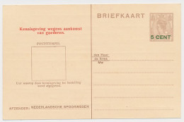 Spoorwegbriefkaart G. NS218 B - Ganzsachen