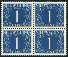 Neth New Guinea 1 Block/4, MNH. Michel 1. Definitive 1950. Numeral. - Guinee (1958-...)