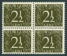 Neth New Guinea 3 Block/4, MNH. Michel 3. Definitive 1950. Numeral. - Guinee (1958-...)