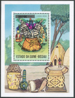 Guinea Bissau 362F Sheet, MNH. Michel Bl.11a. 1976. UPU-100. Dancers. - Guinée (1958-...)